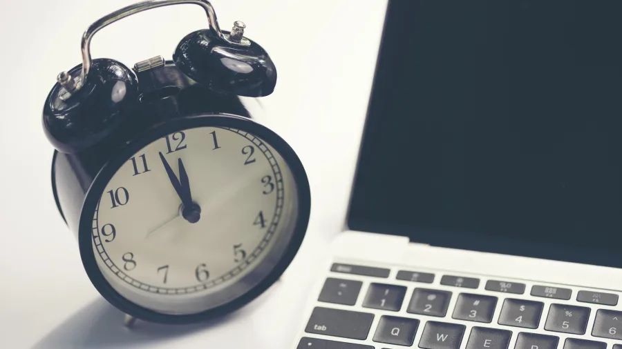 Office workspace during business hours