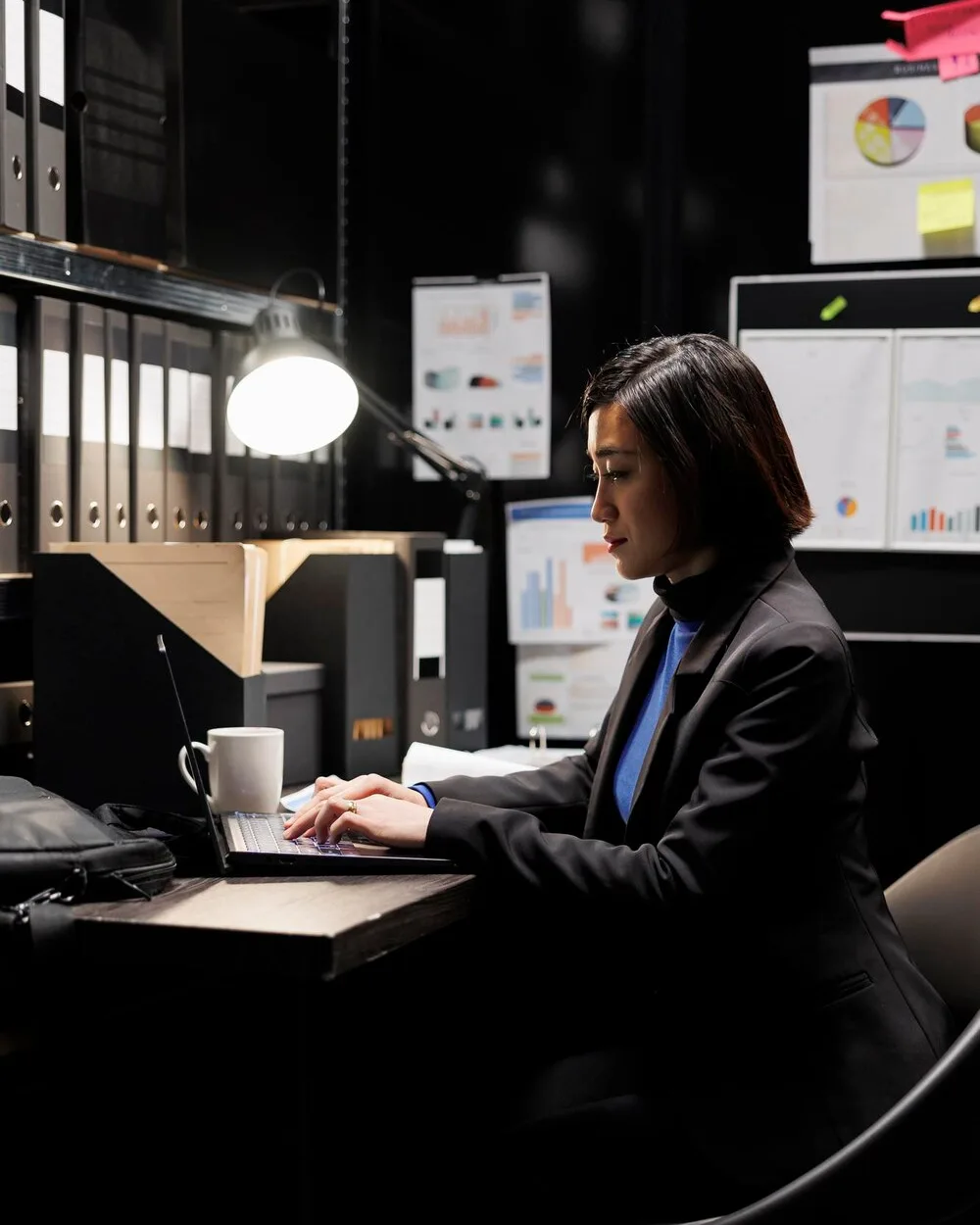 Technology professional working in a financial data environment