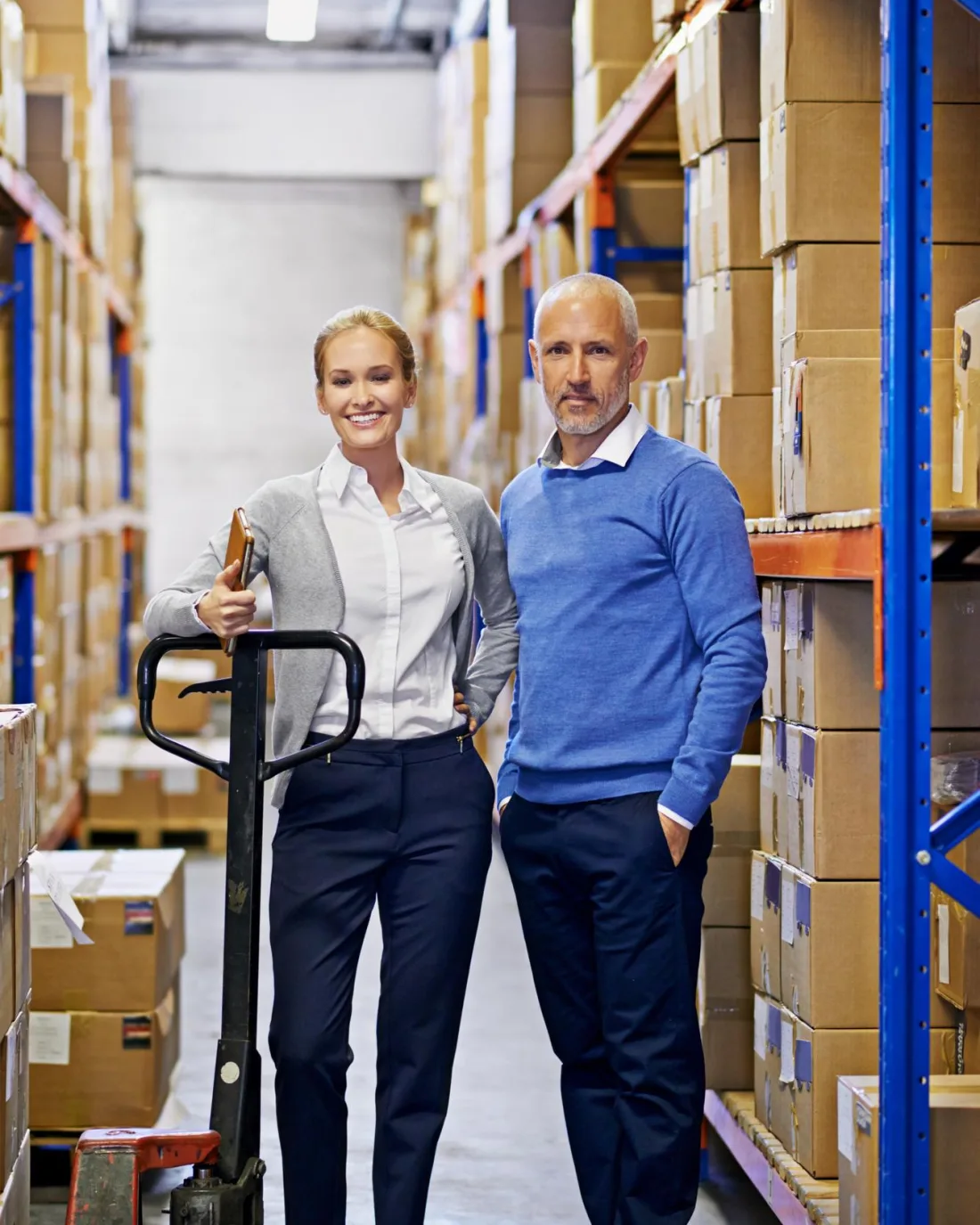 Logistics technology professional in an operations setting