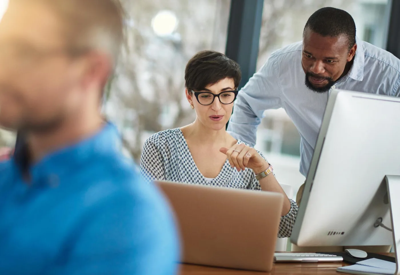 Professional services technology team in collaboration